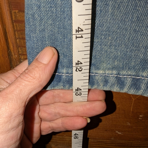 Blue and Red Slim Jeans with Distressed Style - Picture 7 of 8